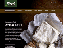 Tablet Screenshot of fromagerie-regal.be